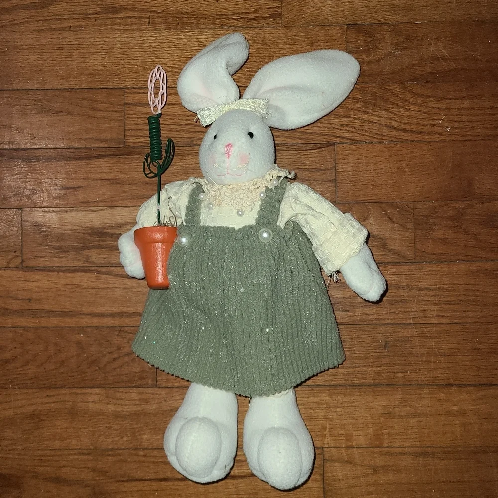 Stuffed Standing Rabbit Flower Pot 17